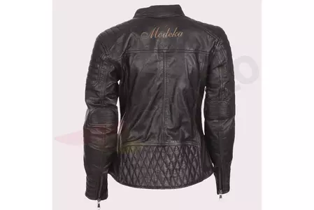 Modeka Kalea Lady chaqueta de moto de cuero marrón 38-2