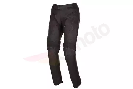 Calças de motociclista em couro preto Modeka Nevis 50-1