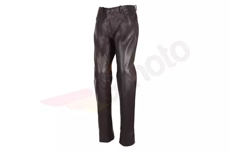 Modeka Ryley calças de couro para motociclistas preto 56-1