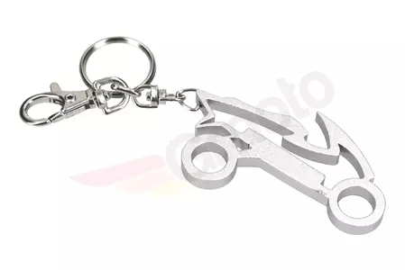 Breloc de chei pentru motociclete - motocicleta argintie - 134839