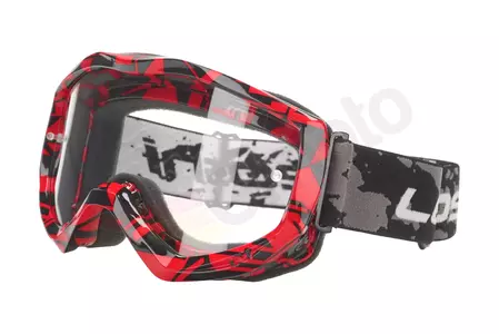 Leoshi Schutzbrille NO. 3 rot-schwarz