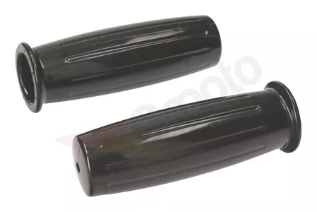 Gumy kierownicy - manetki calowe retro czarne - 135058