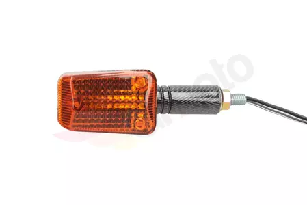 Mini lâmpada indicadora longa de carbono com difusor cor de laranja-4