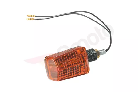Carbon Mini korte richtingaanwijzer oranje diffuser-1