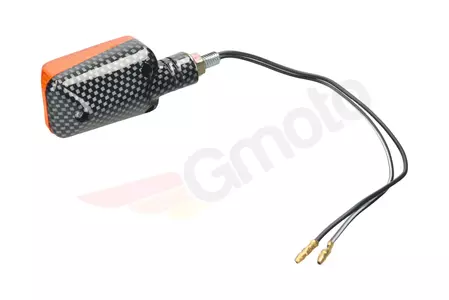 Carbon Mini korte richtingaanwijzer oranje diffuser-3