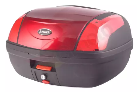 Avina 46L piros központi csomagtartó + Monolock lemez-1