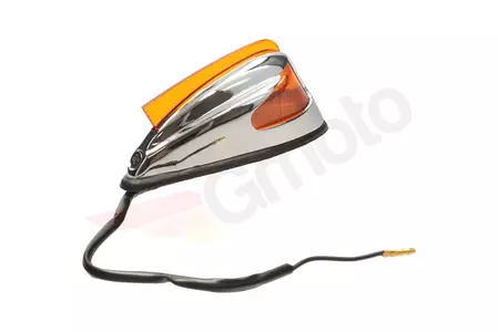 Chromovaná křídlová lampa s oranžovým difuzorem-2