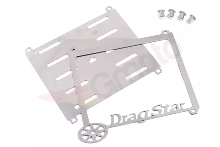Registračný rám z nehrdzavejúcej ocele Drag Star