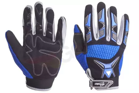 Mănuși de motocicletă Cross albastru XS Inmotion-2