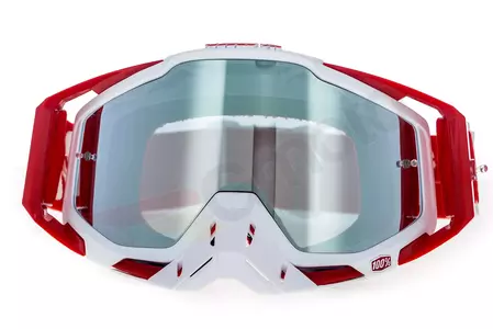 100% Percent Racecraft Plus + Bilal motociklističke naočale - Injected Silver Flash Mirror Lens-2