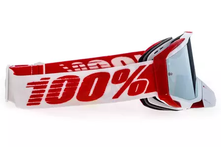 100% Percent Racecraft Plus + Bilal motociklističke naočale - Injected Silver Flash Mirror Lens-4