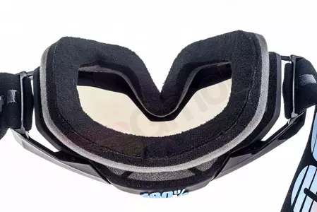 Gafas de moto 100% Porcentaje Racecraft Starlight color negro cristal plata espejo-10