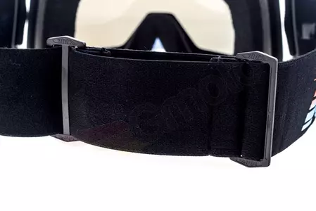 Gafas de moto 100% Porcentaje Racecraft Starlight color negro cristal plata espejo-8
