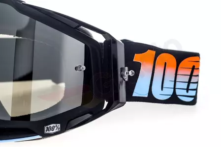 Motociklističke naočale 100% Percent Racecraft Starlight, crne, staklo, srebrno ogledalo-9