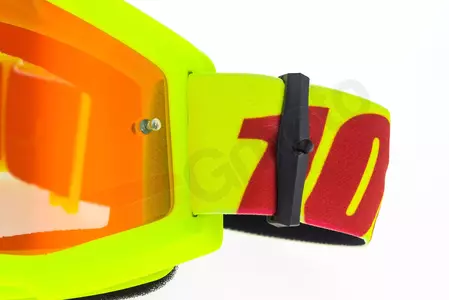 Gafas de moto 100% Porcentaje modelo Strata Mercury cristal amarillo rojo espejo color rojo-8