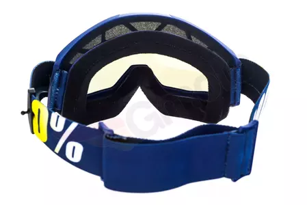Motorističke naočale 100% Percent model Strata Hope, mornarsko plave, plava leća, ogledalo-6