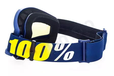 Motorrad Crossbrille Goggle 100% PROZENT Strata Hope dunkelblau blau verspiegelt-7