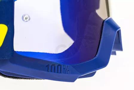 Gafas de moto 100% Percent modelo Strata Hope azul marino cristal espejo color azul-9