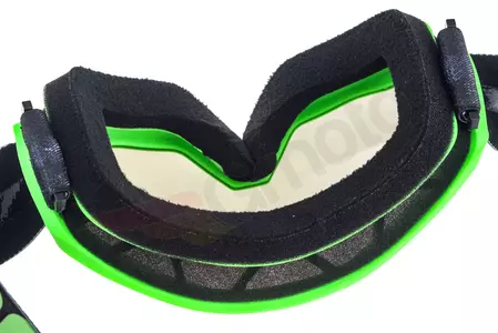Motorrad Crossbrille Goggle 100% Prozent Strata Arkon schwarz/grün silber verspiegelt-11