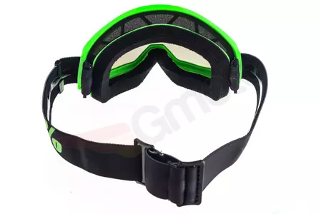 Motorrad Crossbrille Goggle 100% Prozent Strata Arkon schwarz/grün silber verspiegelt-6