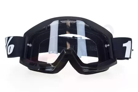 Motorrad Cross Brille Goggle 100% Prozent Strata Outlaw schwarz klar-2