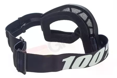 Motorrad Cross Brille Goggle 100% Prozent Strata Outlaw schwarz klar-5