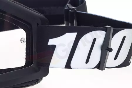 Motorrad Cross Brille Goggle 100% Prozent Strata Outlaw schwarz klar-8