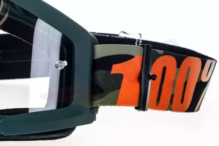 Motorrad Cross Brille Goggle 100% Prozent Strata Huntsitan camo klar-8