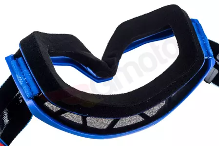 Motorrad Cross Brille Goggle 100% Prozent Strata Nation blau klar-10