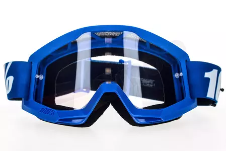 Motorrad Cross Brille Goggle 100% Prozent Strata Nation blau klar-2