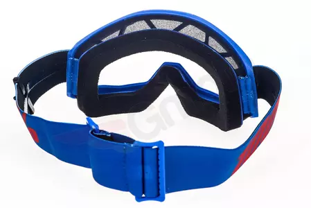 Motorrad Cross Brille Goggle 100% Prozent Strata Nation blau klar-6