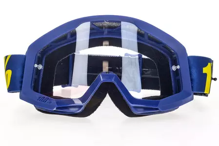 Gafas de moto 100% Percent modelo Strata Hope color azul marino lente transparente-2