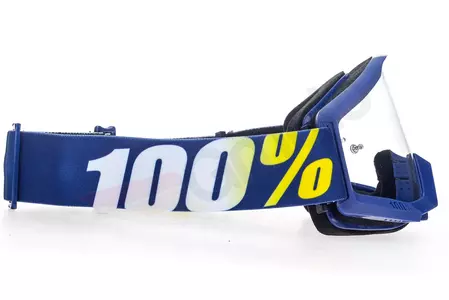 Gogle motocyklowe 100% Procent model Strata Hope kolor granatowy szybka przeźroczysta-4