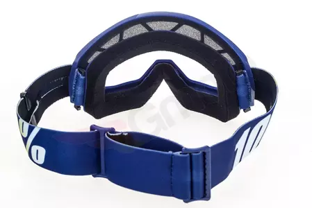 Motorističke naočale 100% Percent model Strata Hope, mornarsko plave, prozirna leća-6