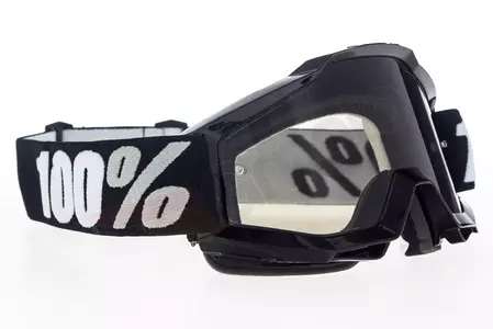 Gogle motocyklowe 100% Procent model Accuri Sand Tornado kolor czarny szybka przyciemniana-3