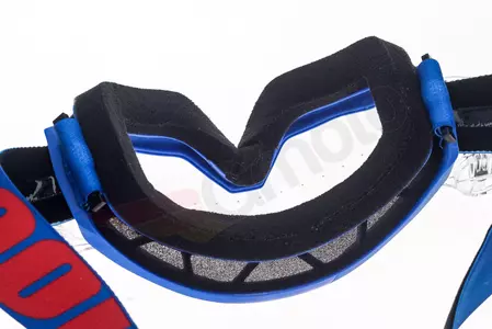 Gafas de moto 100% Percent modelo Strata Mud (sistema Roll-Off) Nation color azul lente transparente-11