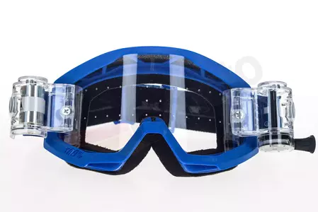 Motociklističke naočale 100% Percent model Strata Mud (Roll-Off sistem) Nation, plave, prozirna leća-2