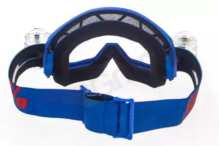 Gafas de moto 100% Percent modelo Strata Mud (sistema Roll-Off) Nation color azul lente transparente-6