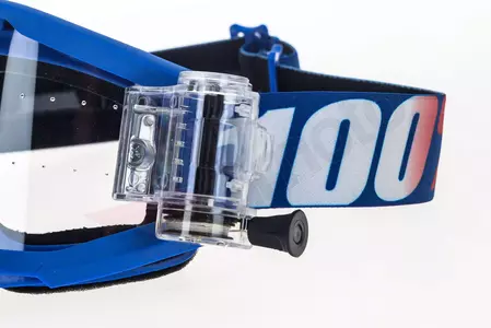 Gafas de moto 100% Percent modelo Strata Mud (sistema Roll-Off) Nation color azul lente transparente-8