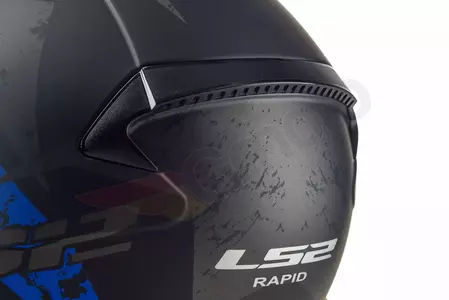 LS2 FF353 RAPID DEADBOLT MATT BLACK BLUE M capacete integral de motociclista-11