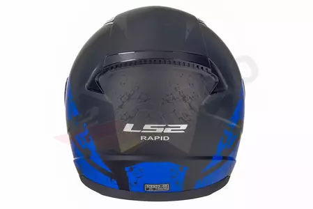 LS2 FF353 RAPID DEADBOLT MATT BLACK BLUE M integrālā motociklista ķivere-7