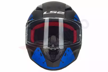 LS2 FF353 RAPID DEADBOLT MATT BLACK BLUE L integrālā motociklista ķivere-3