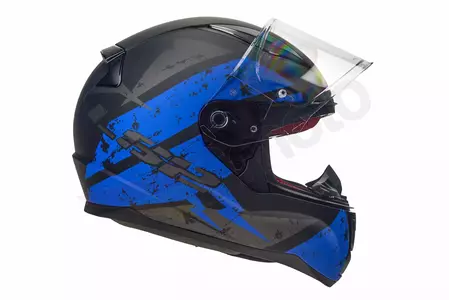 Motociklistička kaciga koja pokriva cijelo lice LS2 FF353 RAPID DEADBOLT MATT BLACK BLUE L-5