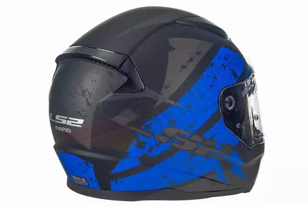 LS2 FF353 RAPID DEADBOLT MATT BLACK BLUE L integralus motociklininko šalmas-6