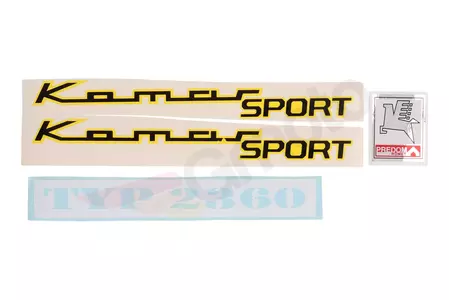 Stickerset Komar Sport 2360 oud type - 136660