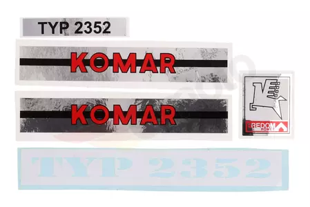 Комплект стикери Komar 2352 type 2 silver