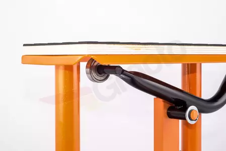 Hubständer Motorradständer Montagebock + Gummi HLP Cross Enduro orange-7
