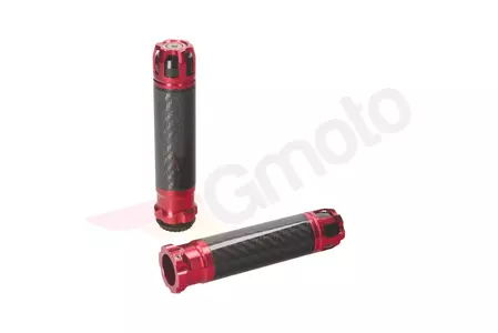 Manetki - gumy rączki kierownicy Leoshi Carbon 658T czerwone-2