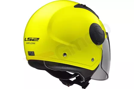 LS2 OF562 AIRFLOW SOLID MATT H-V YELLOW S casco de moto open face-2