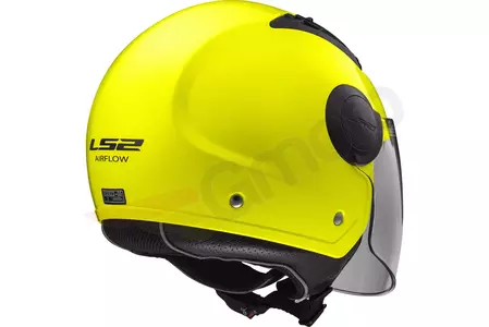LS2 OF562 AIRFLOW SOLID MATT H-V YELLOW L casco abierto para moto-2
